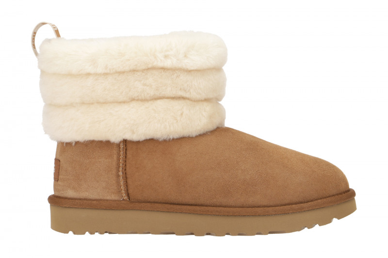 UGG Stiefel hellbraun beige Fluff Mini Quilted