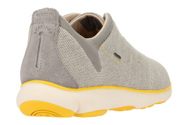 Geox Nebula Schuhe grau Sohle weiß gelb