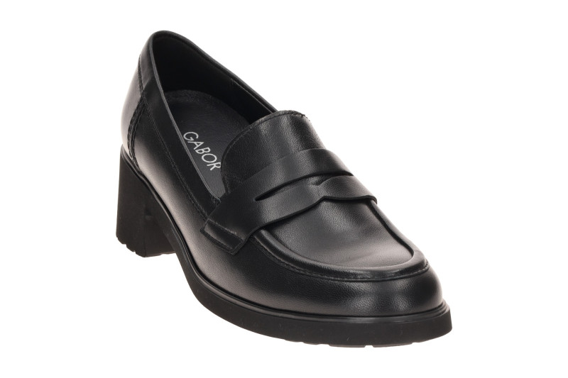 Gabor Fashion Schuhe Slipper schwarz Nappa Hochfrontpumps 4007.01.001