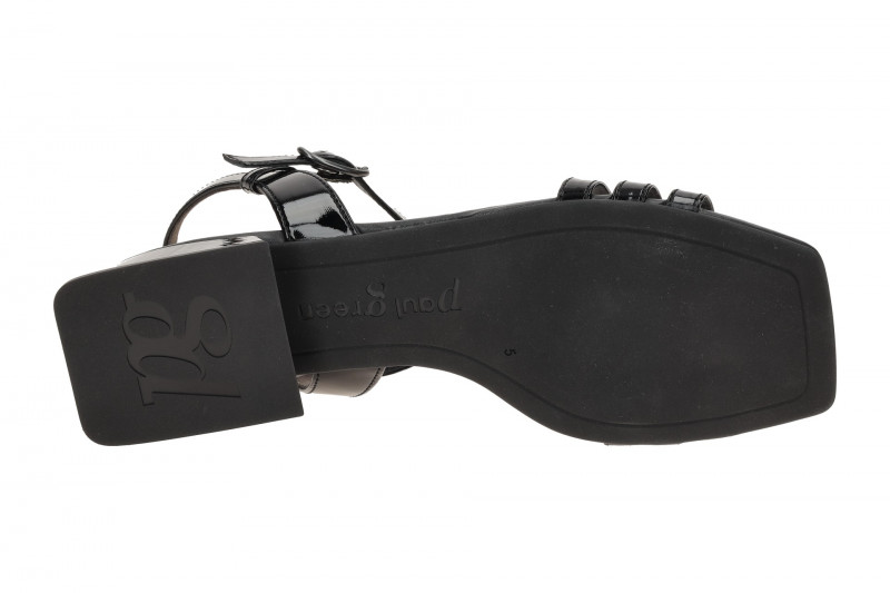 Paul Green T-Steg Sandalette schwarz Lack 6150