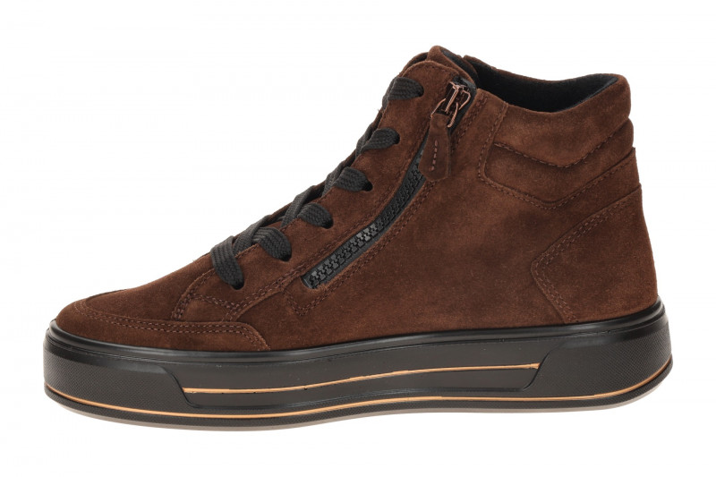ARA Canberra Mid Sneaker Schuhe braun H-Weite Plateau 12-23008