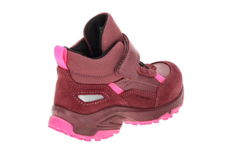 Ecco Receptor Kinder Schuhe Mid Cut rot pink Waterproof 724752