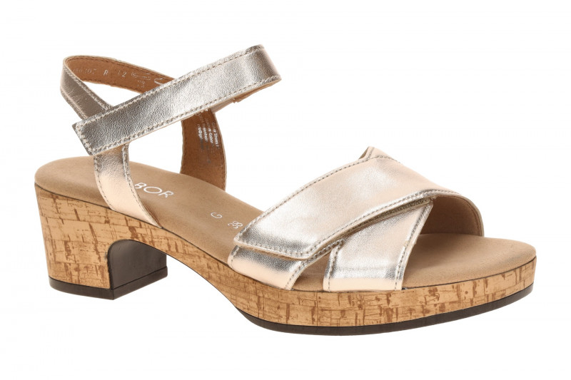 Gabor Plateau Sandalette grau Metallic 82.072.62