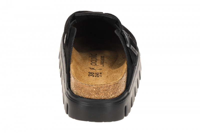 Birkenstock Boston Papillio Chunky Clogs Pantolette schwarz SCHMAL