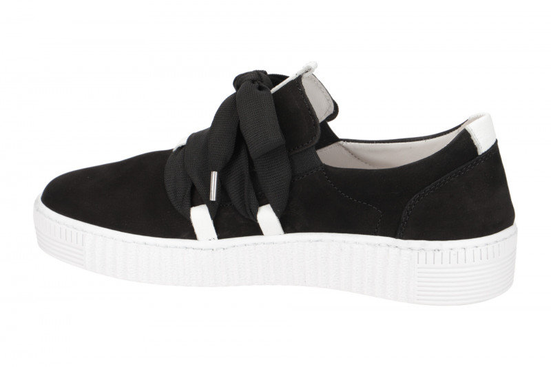 Gabor Schuhe schwarz Nubuck Slipper 83.333.17