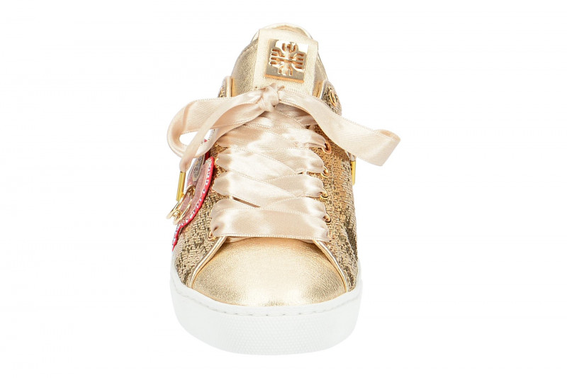 Högl Schuhe platin beige Pailletten Swarovski