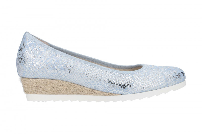 Gabor comfort Ballerinas blau silber