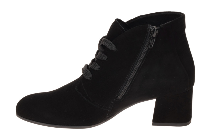 Gabor Stiefelette Ankle Boots schwarz Samt H-Weite 8063.02.001