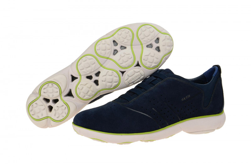 Geox Nebula Schuhe blau grün Sohle weiß