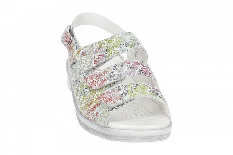 Waldläufer Merle Sandale offwhite floral M-Weite