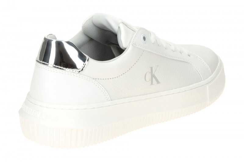 Calvin Klein Schuhe Chunky Cup Sneakers weiß silber Damen
