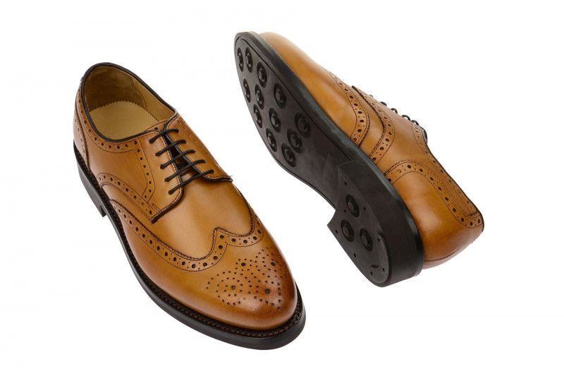 Gordon & Bros Levet Schuhe braun tan Gummisohle 2318-G