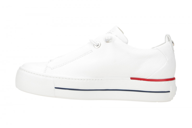 Paul Green Sneaker Plateau Schuhe weiß rot 5017