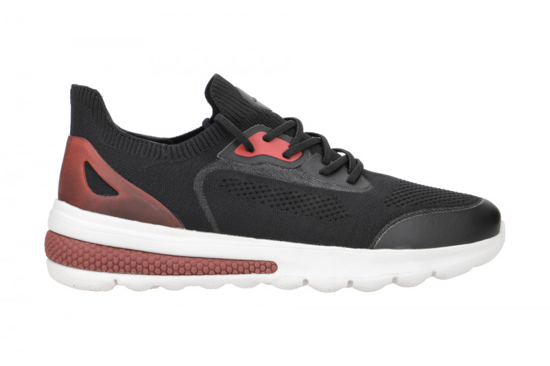 Geox Spherica Actif Schuhe Slipper schwarz rot U35BAA