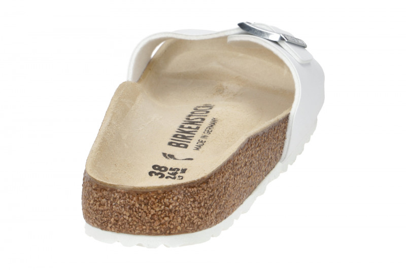 Birkenstock Madrid BS Pantolette weiß Schmal-Weit 40733