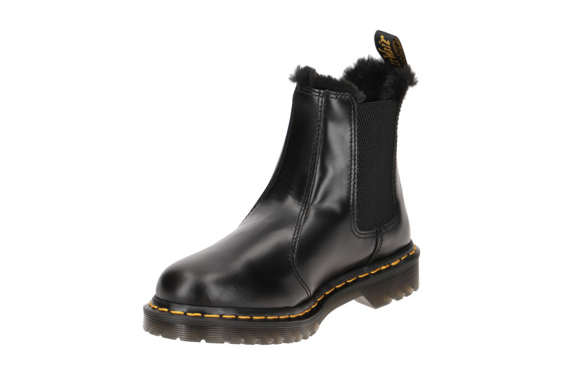 Dr Martens 2976 Leonore Stiefelette Chelsea-Boot grau Warmfutter