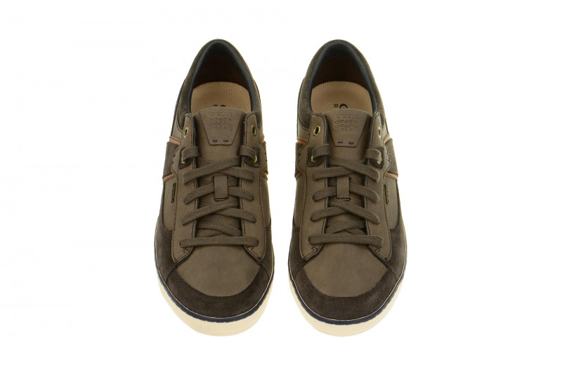 Geox Respira Box C Schuhe in dunkelbraun Herren Sneakers