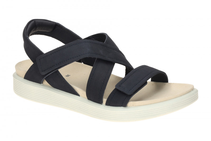 Ecco Soft Sandalen blau marine Kreuzriemen Nubuck 238813
