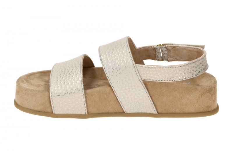 Paul Green Plateau Sandale grau gold metallic 6159