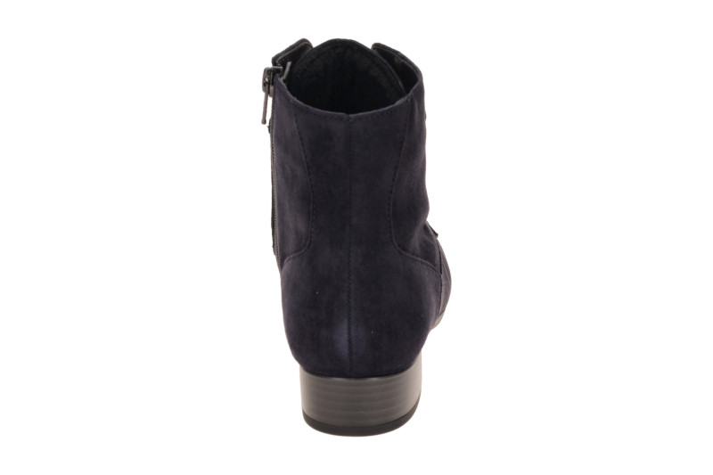 Gabor Stiefelette Ankle Boots blau Samt H-Weite 8031.04.002