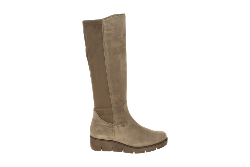Gabor Keil Schaftstiefel grau Samtvelour Stretch 8005.03.003