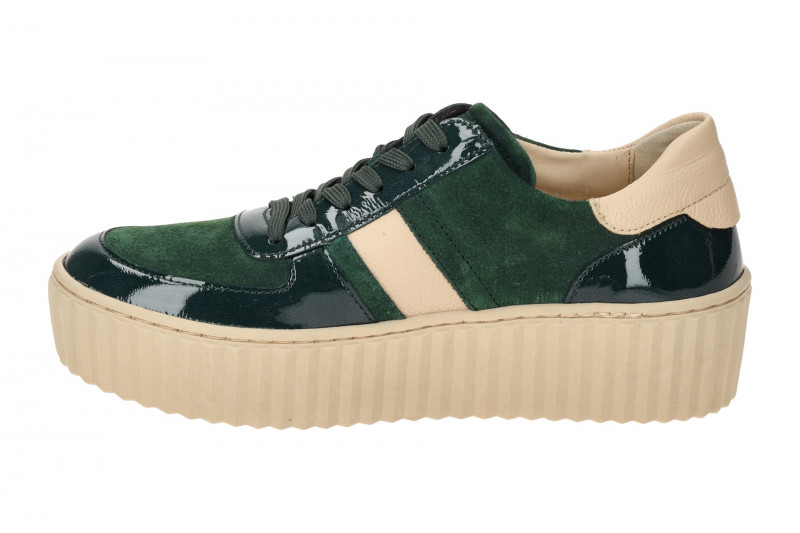 Gabor Schuhe grün Plateau Schnür Sneakers 53.203.19