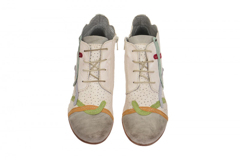 Charme Stiefelette weiß grau kombi Gr 36 - 721-M