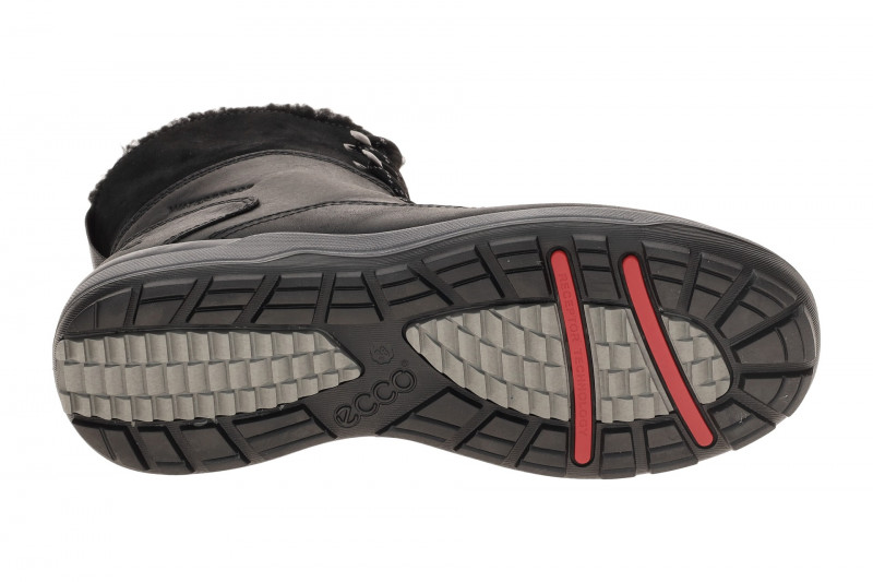 Ecco Trace Stiefel Winter Schnür Boots schwarz Warmfutter 832233