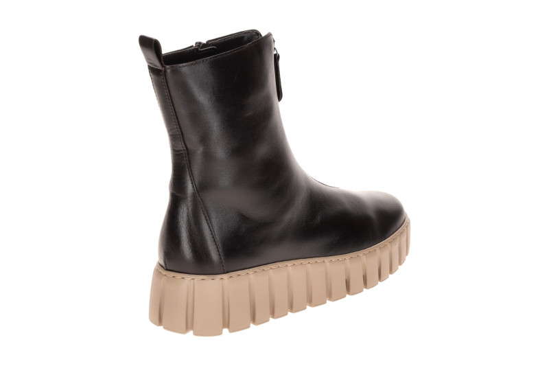 Gabor Plateau Stiefelette dunkelbraun moro Front Zip 8016.04.004