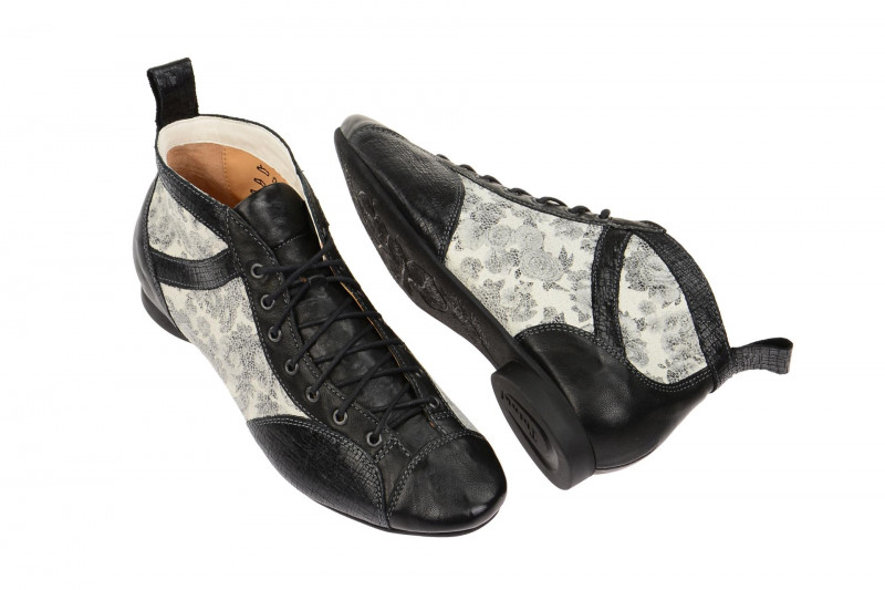 Think Guad Stiefelette schwarz weiß 6-86288-09