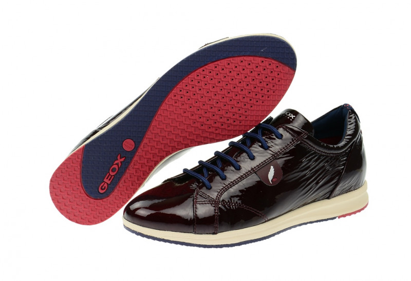 Geox Avery Schuhe rot bordo lack D44H5B