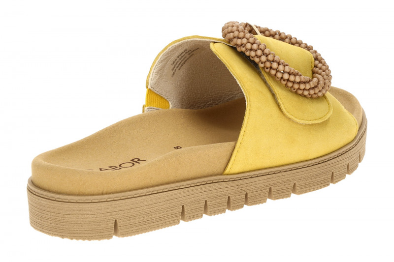Gabor Pantolette gelb Velour 83.745.10