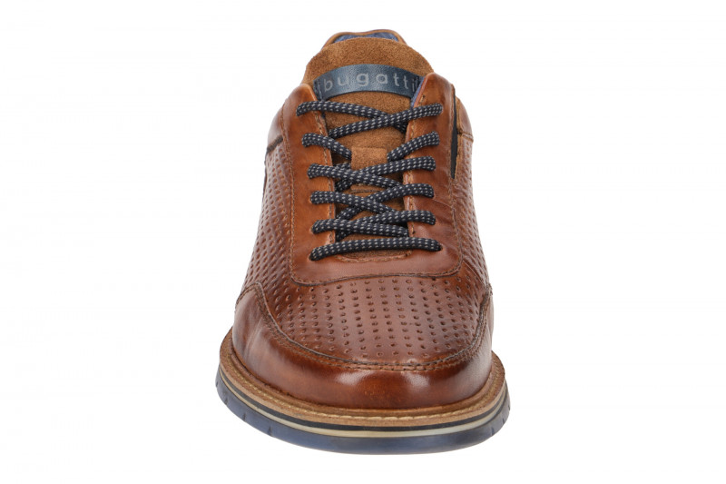 bugatti Sammy Comfort Schuhe braun perforiert AER01