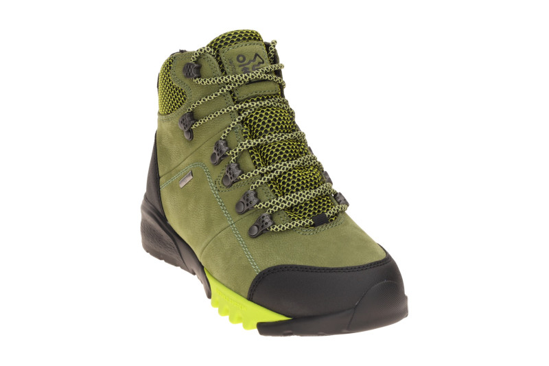 Waldläufer Amiata Stiefelette grün olive H-Weite wasserdicht