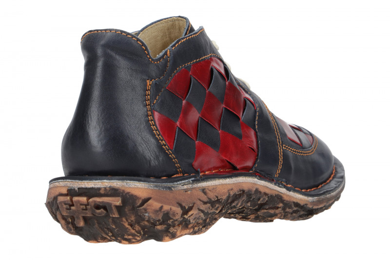 Eject Dunas Schuhe blau rot Karo Damen 10036