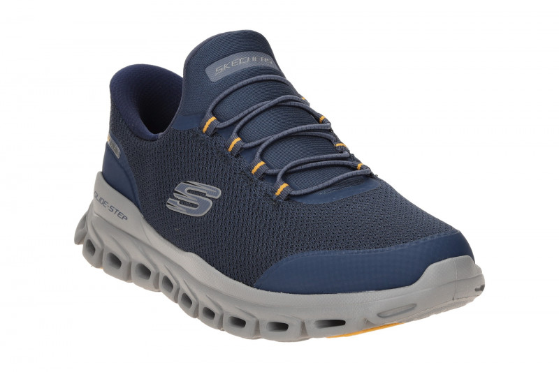 Skechers Glide Step Slipper Schuhe blau Herren SLIP-INS 233017