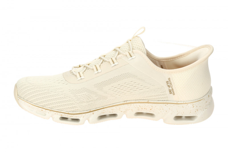 Skechers Glide Step Schuhe Sneakers beige gold SLIP-INS 104610