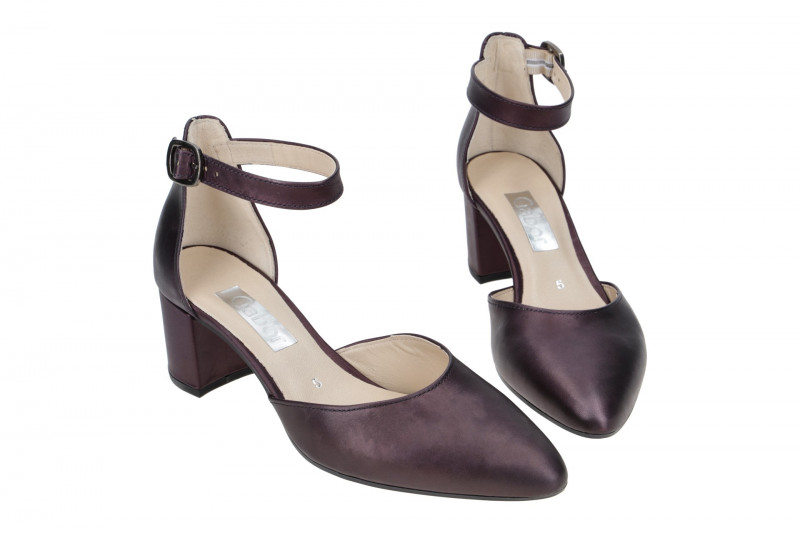 Gabor Riemchen Pumps lila prugna metallic 31.340.63