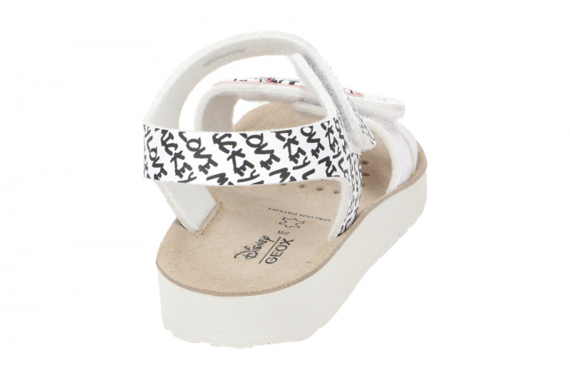 Geox Costarei Kinder Sandale weiß schwarz Minnie-Maus