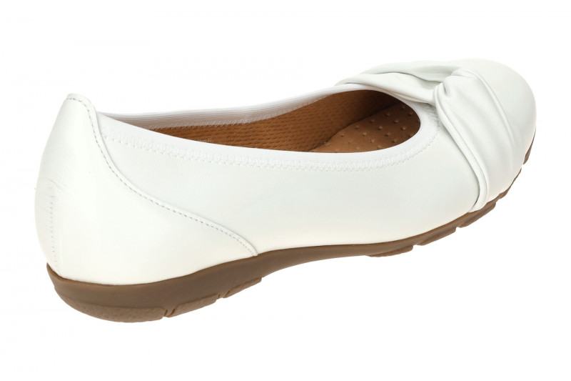 Gabor Ballerina weiß Leder Schlaufe 04.165.21