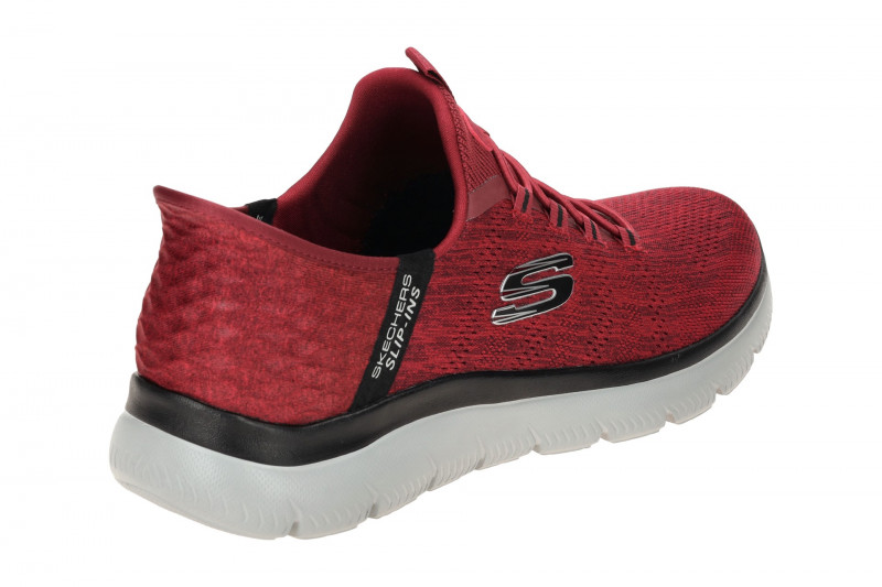 Skechers Summits Schuhe rot melange Slip-Ins 232469