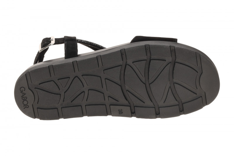 Gabor Fashion Sandale schwarz Strass 84.601.17