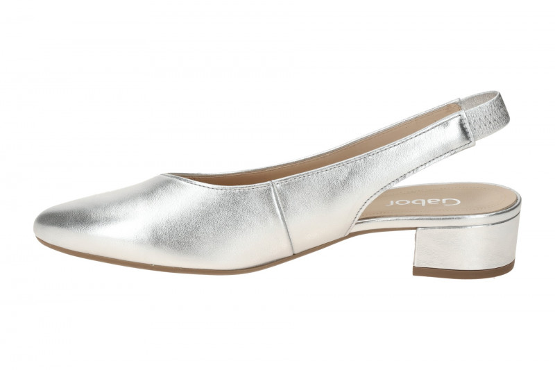 Gabor Sling Pumps silber grau metallic 61.520.69