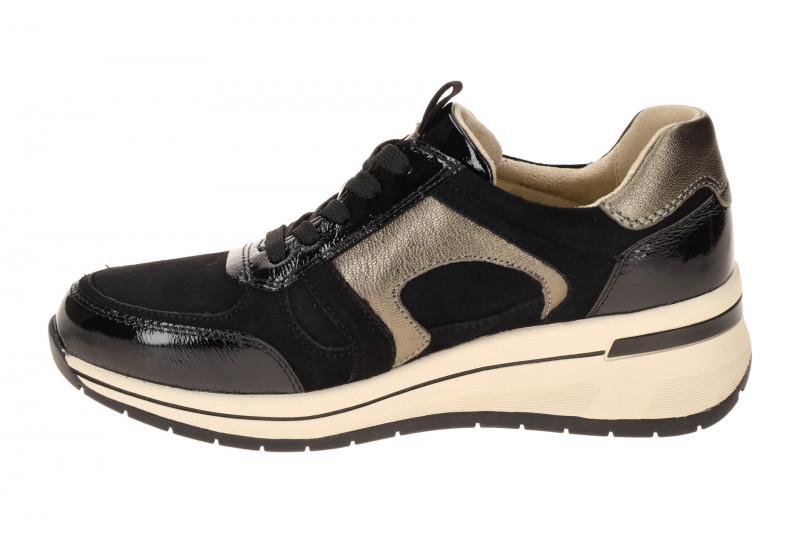 Caprice Schuhe schwarz Leder Mix H-Weite 23300
