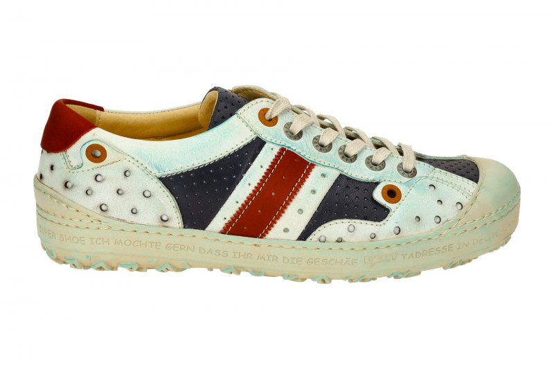 Eject Dass Schuhe Sneaker weiß blau Herren 17585