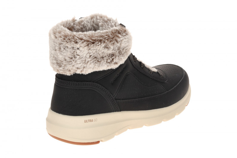 Skechers Glacial Ultra Stiefeletten schwarz dünn gefüttert 144199