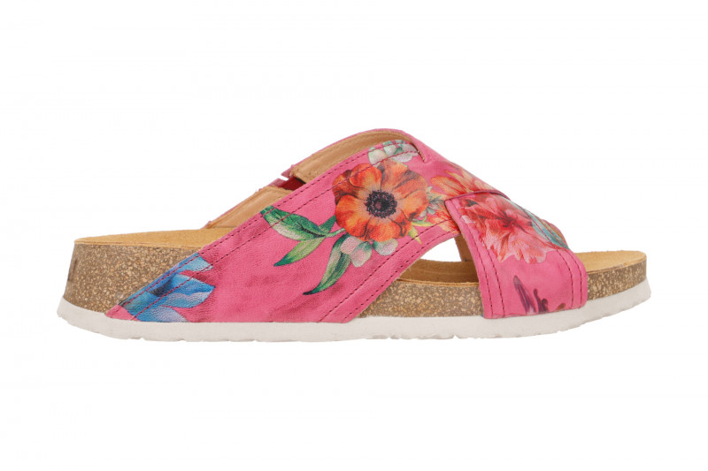Think Koak Pantolette pink fuxia Flowers