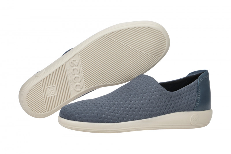 Ecco Soft 2 Slipper Schuhe blau Damen 206573