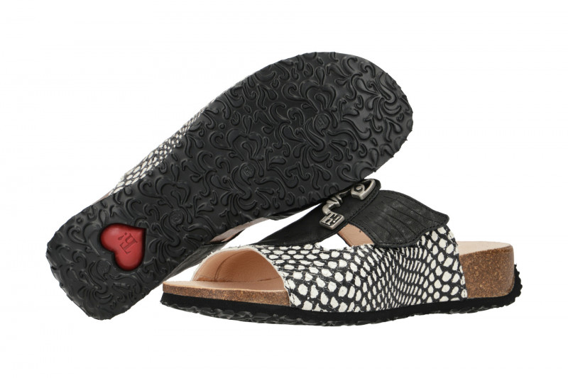 Think Mizzi Pantolette schwarz weiß 124