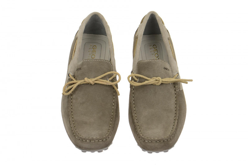 Geox Snake Mokassin Slipper grau taupe U4207I